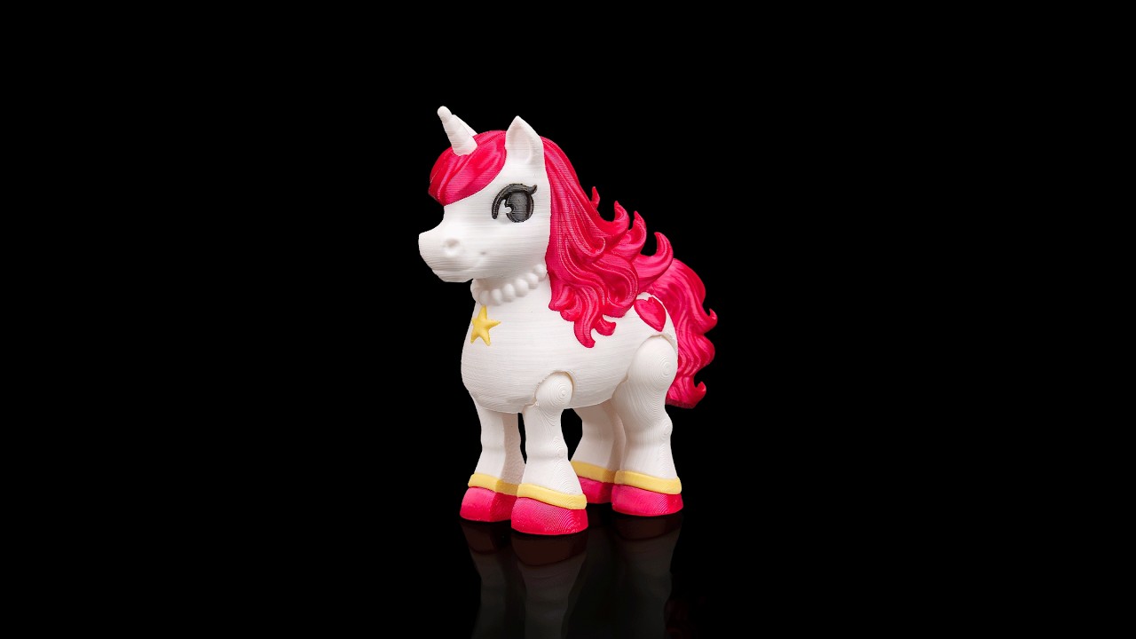 3D Druck Live Einhorn Glam Heart