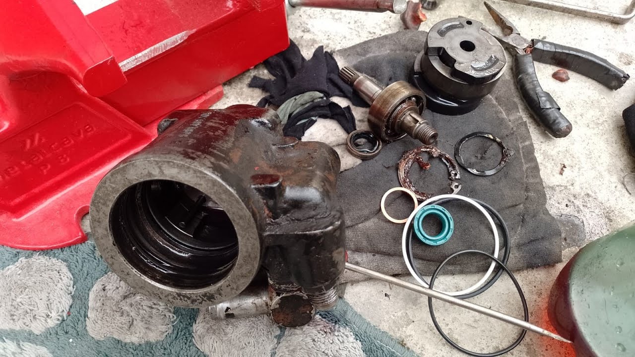 Troca do retentor e anéis de vedação Bomba ZF direção hidráulica caminhão