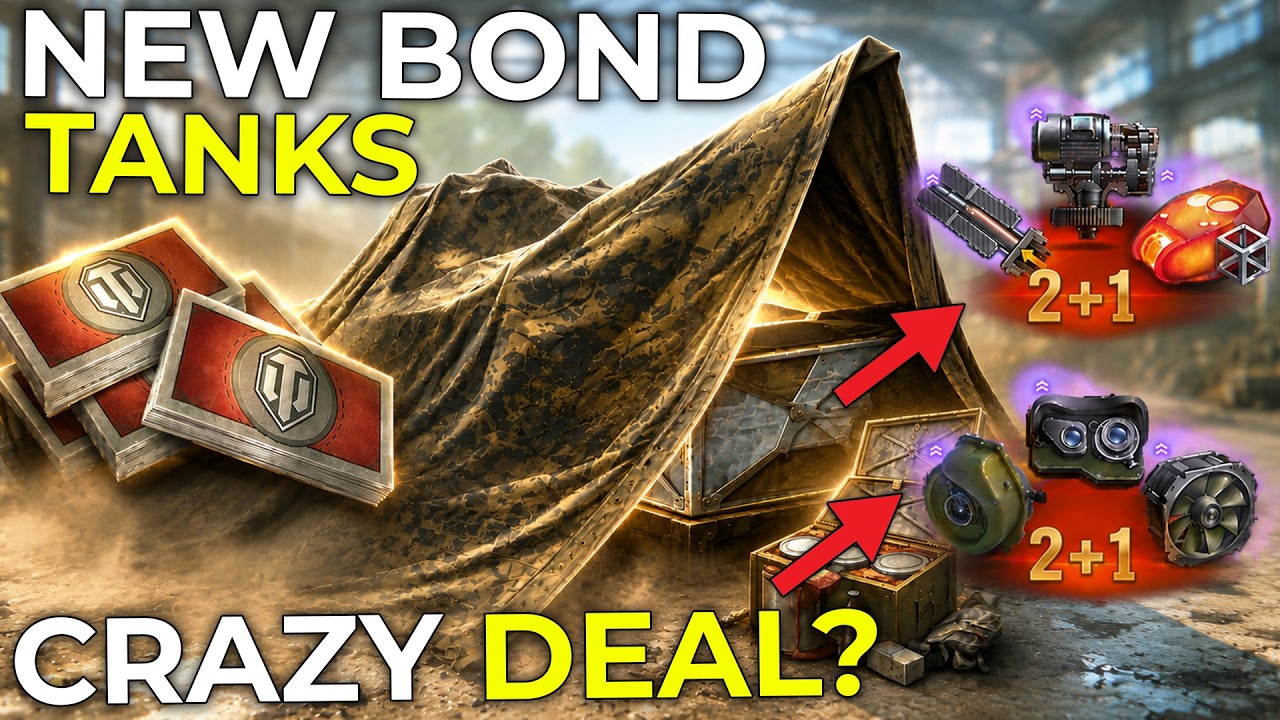 WG *JUST* ADDED NEW BOND TANKS & EQUIPMENT DEAL | World of Tanks