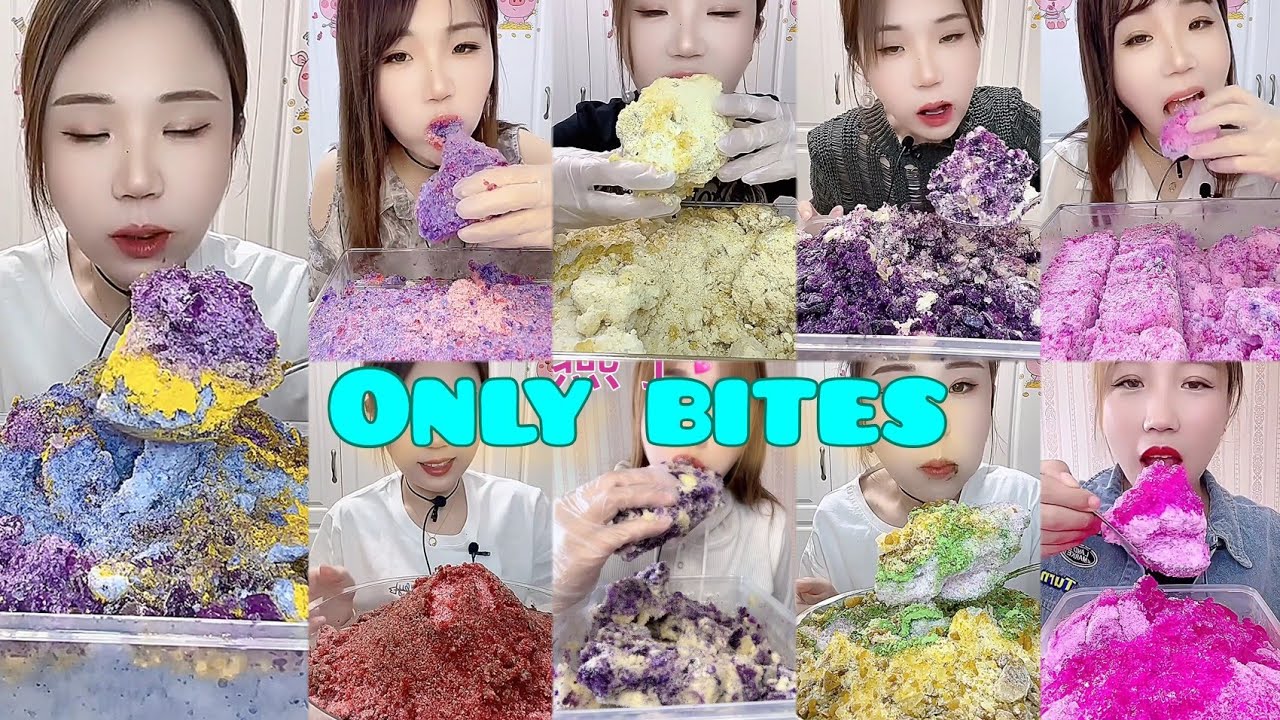QIAN &YY MIX FREEZER FROST ICE ONLY BITES MUKBANG|EXTREMELY SQUEAKY CRUNCHY ICE ASMR 🧊🧊🥶🤤💦