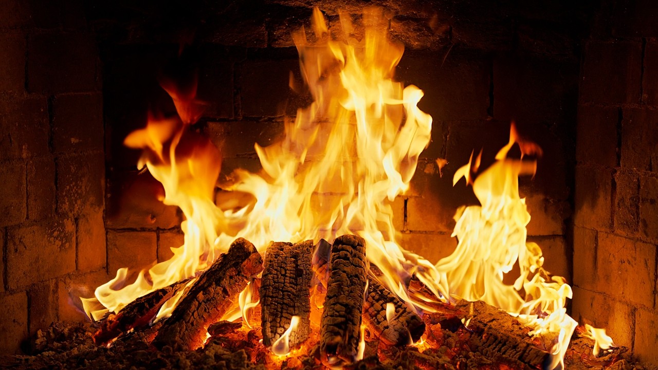 🔥 Cozy Fireplace 4K. Fireplace with Crackling Fire Sounds. Fireplace 4K UHD