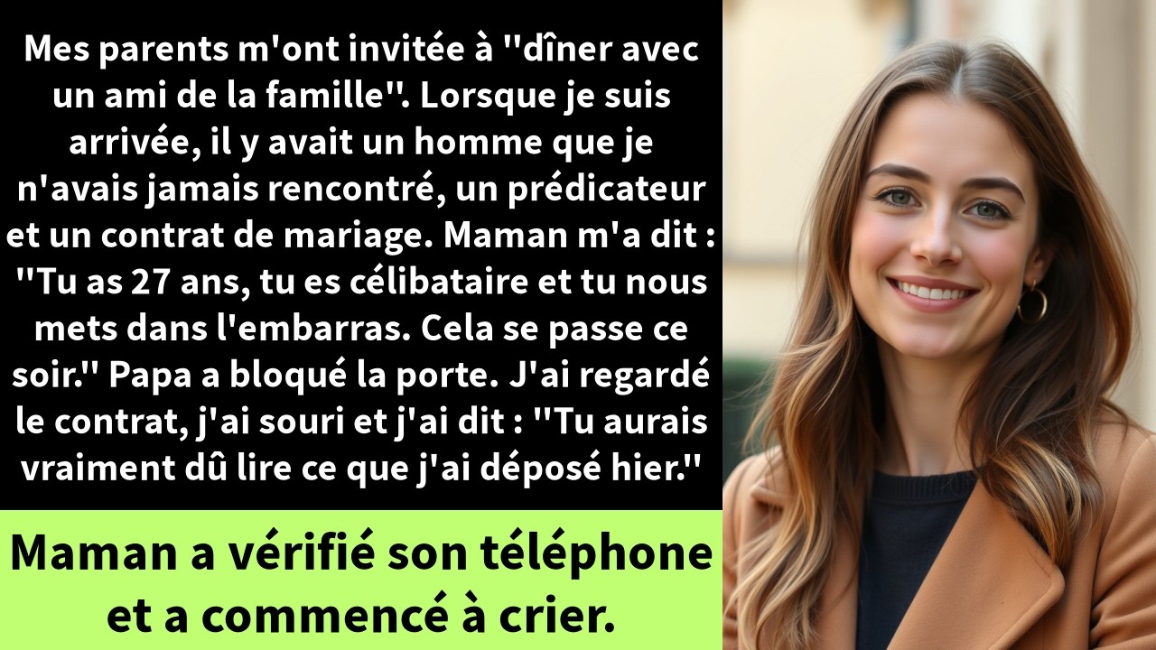 Mes parents m'ont invitée à 
