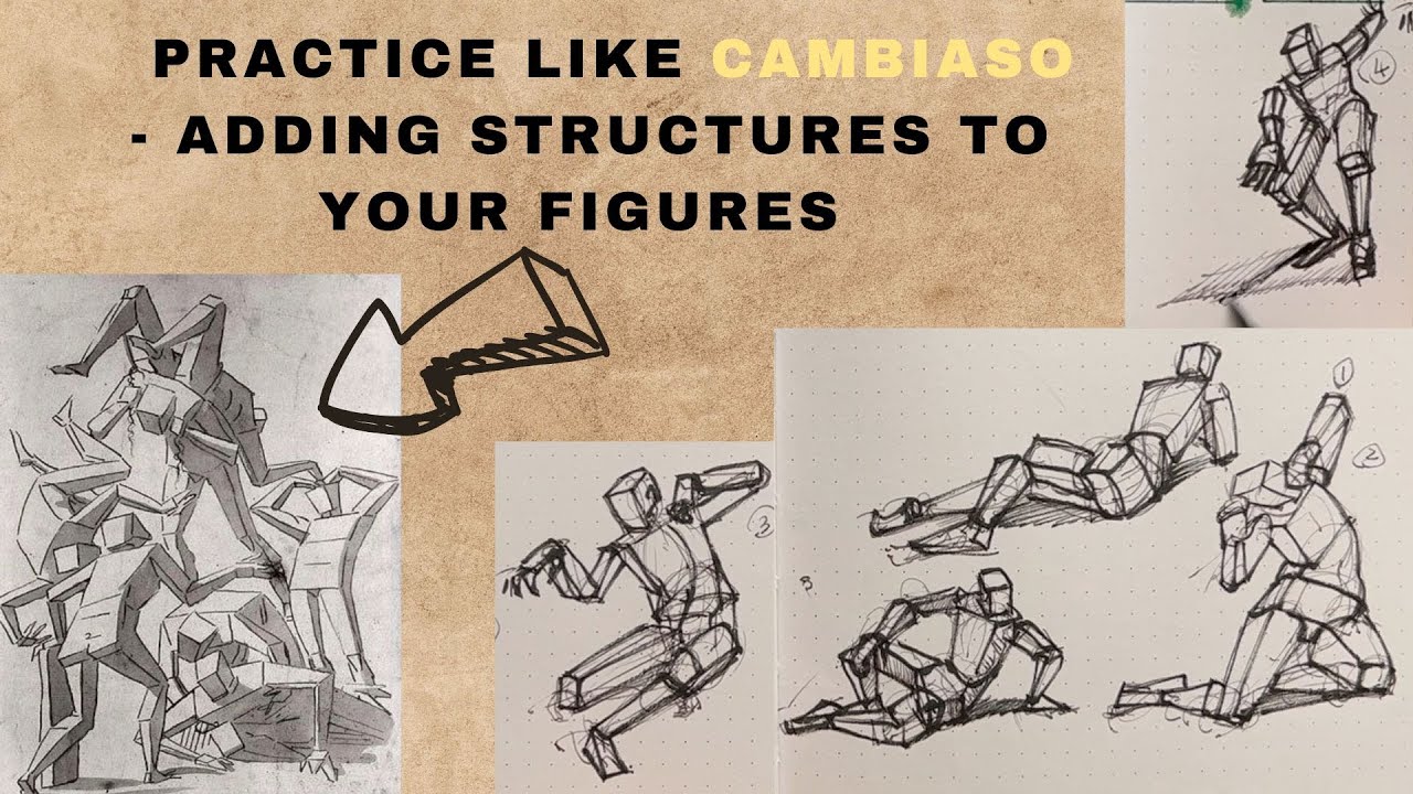 Gesture Drawing and Adding Structures on Top (Figure Drawing Fundamentals - Glenn Vilppu's Method)