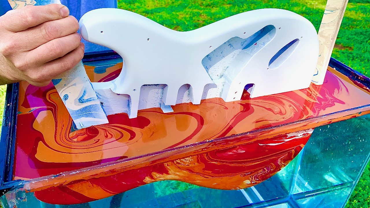 Hydro Dipping a Guitar