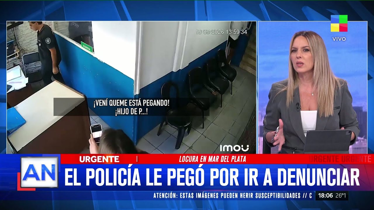 🔴 FUE A HACER UNA DENUNCIA Y EL POLICÍA LA AGREDIÓ
