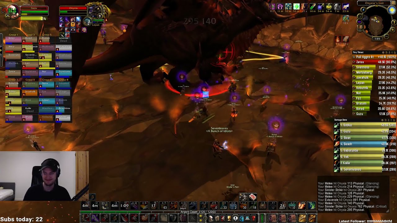 When you wipe to Onyxia
