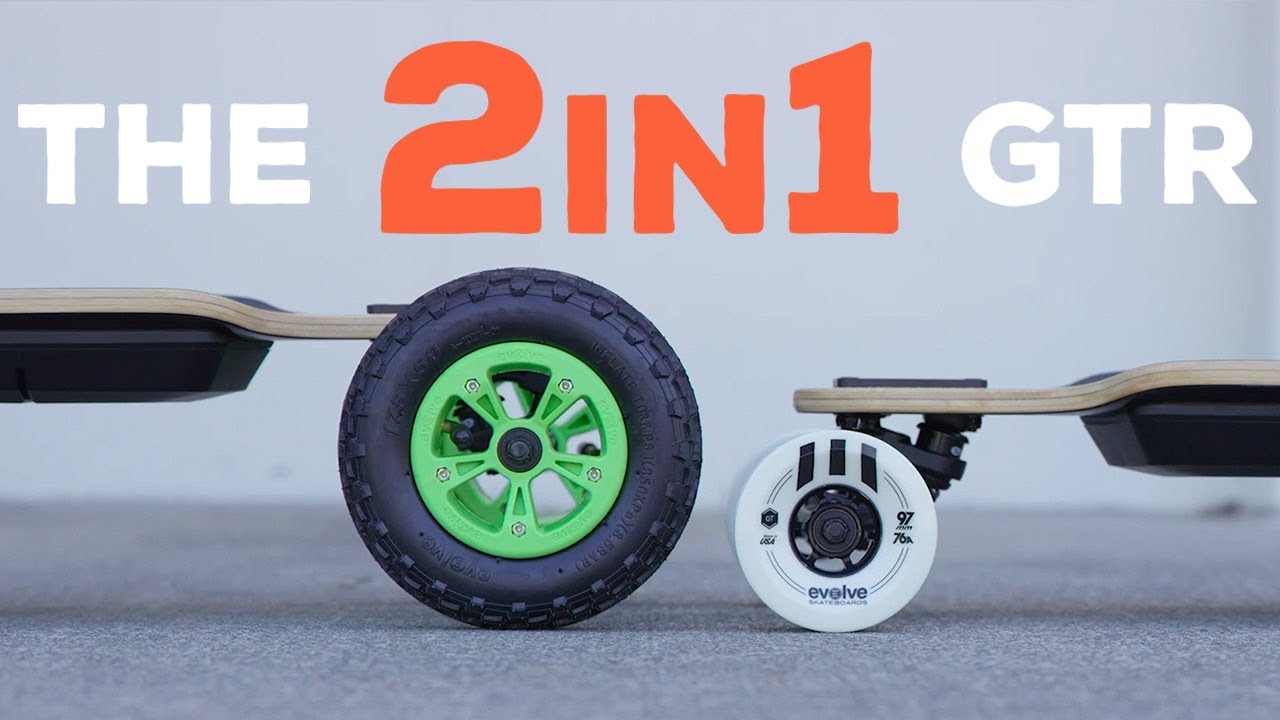 THE EVOLVE 2in1 ELECTRIC SKATEBOARD | GTR SERIES