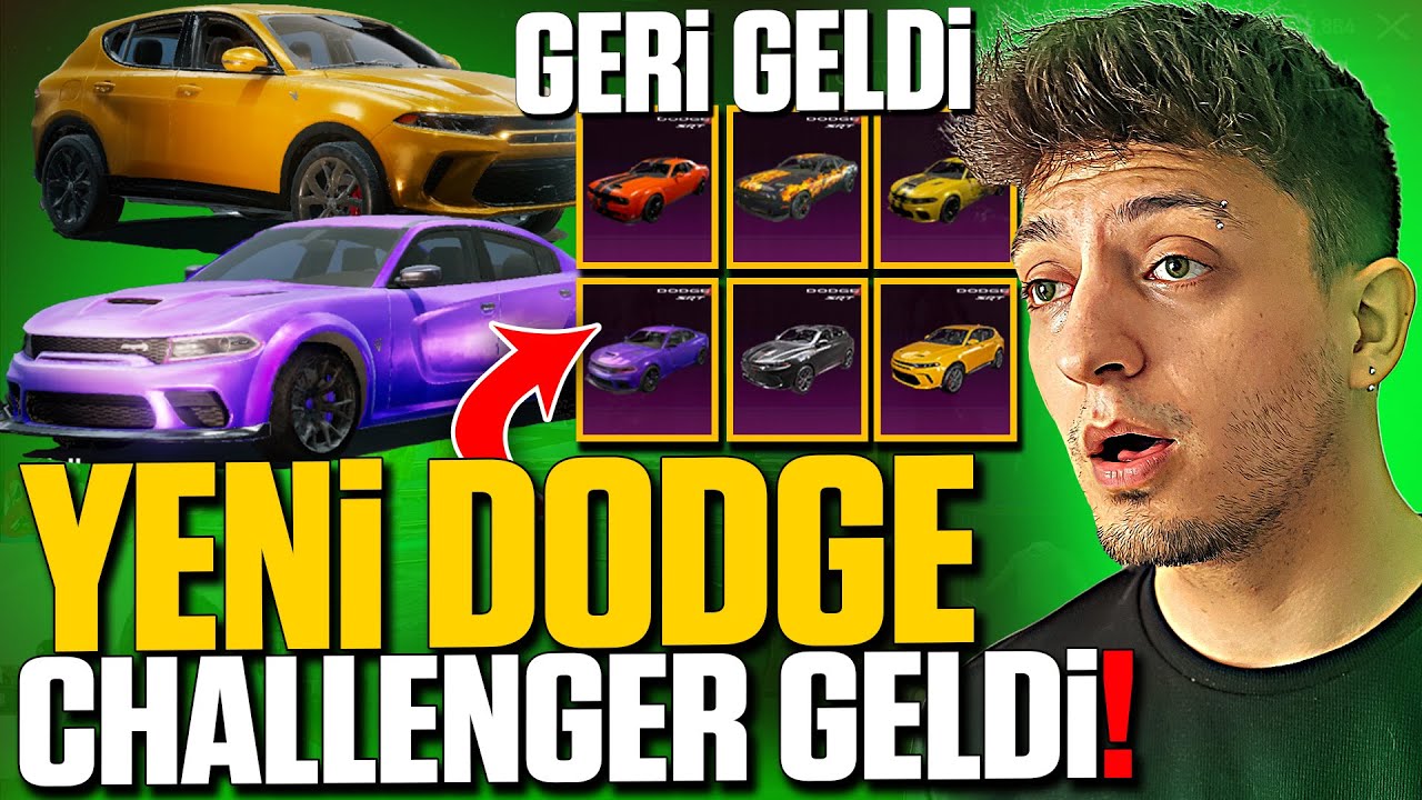 YENİ DODGE ARABALAR GELDİ!! ABLAMIN HESABINA ALDIM!! PUBG Mobile