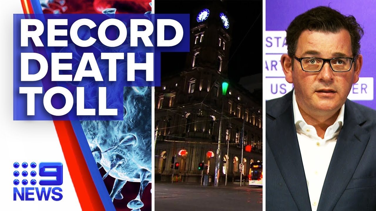Coronavirus: Biggest death toll ahead of upcoming roadmap announcement | 9News Australia