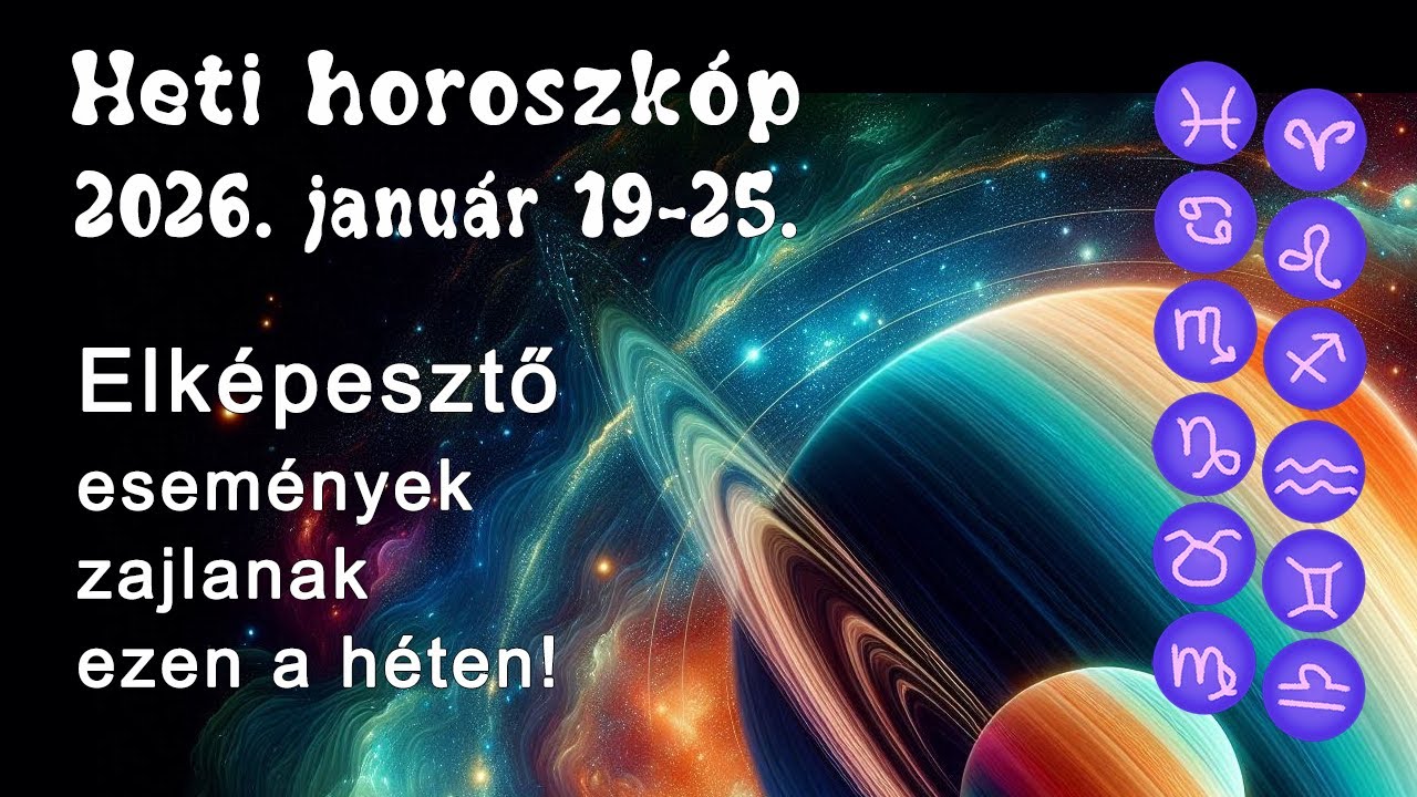 𝐇𝐞𝐭𝐢 𝐡𝐨𝐫𝐨𝐬𝐳𝐤𝐨́𝐩 Január 20-a egy elképesztő nap! 𝟐𝟎𝟐𝟔. 𝐣𝐚𝐧𝐮𝐚́𝐫 𝟏𝟗-𝟐𝟓.