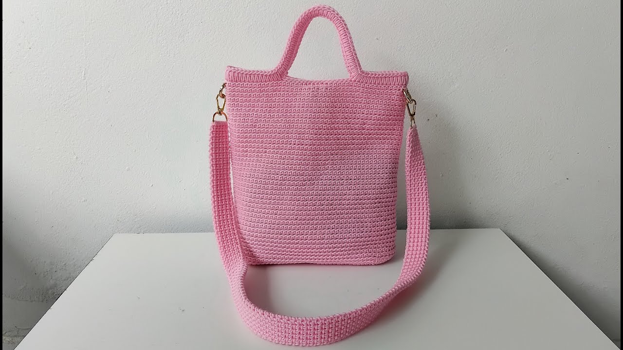 Crochet handbag,sholder bag  with pattern[ENG&THAI SUB] (กระเป๋าถือ,สะพายโครเชต์พร้อมแพทเทิร์น)
