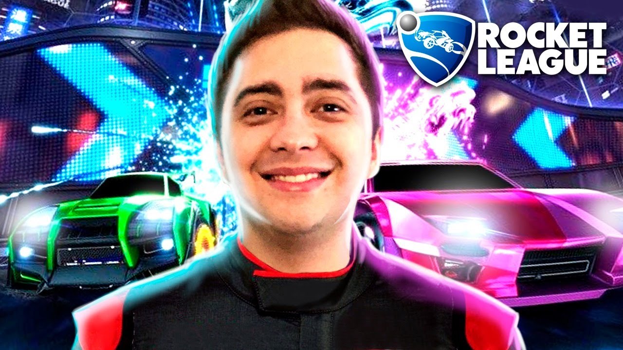 alanzoka, calango e vx jogando Rocket League contra o Firewall154