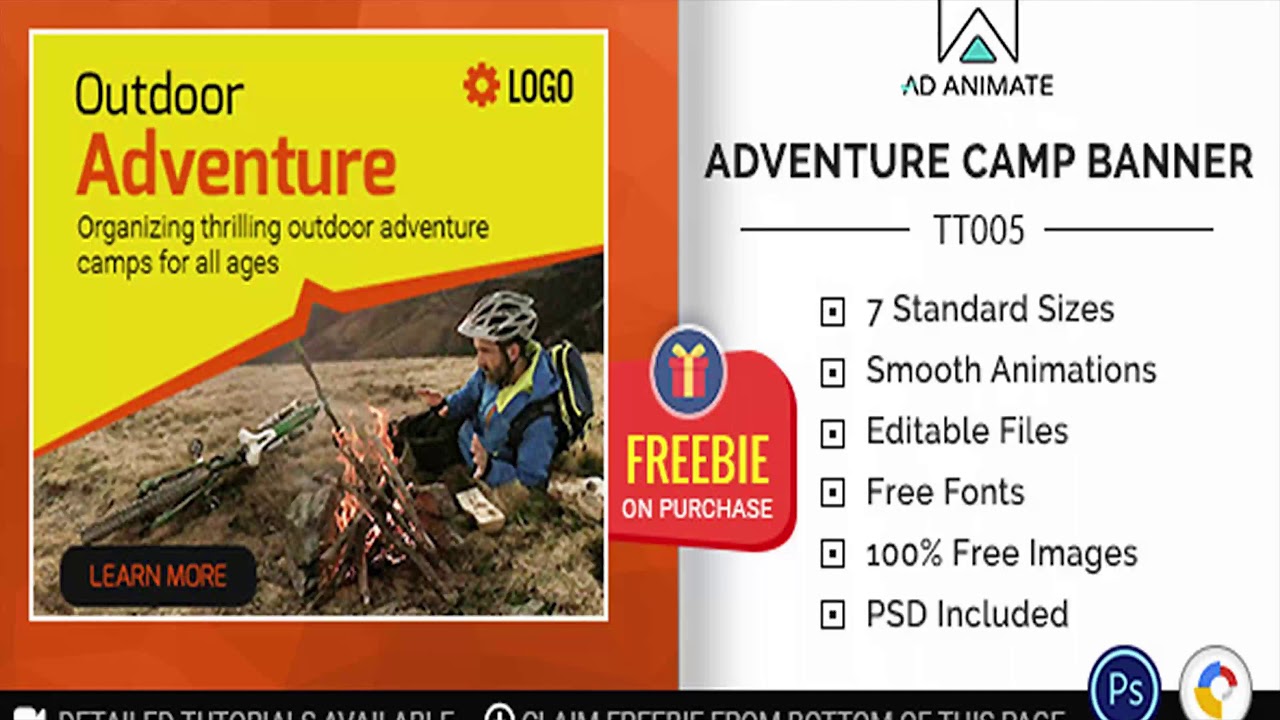 Tour & Travel | Adventure Camp Banner (TT005) | Codecanyon Scripts and Snippets