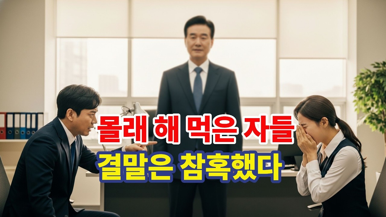 몰래 해먹은자들 결과는 참혹했다#시니어드라마#시니어공감드라마#반전드라마#참교육드라마#시니어감동드라마#갑질드라마