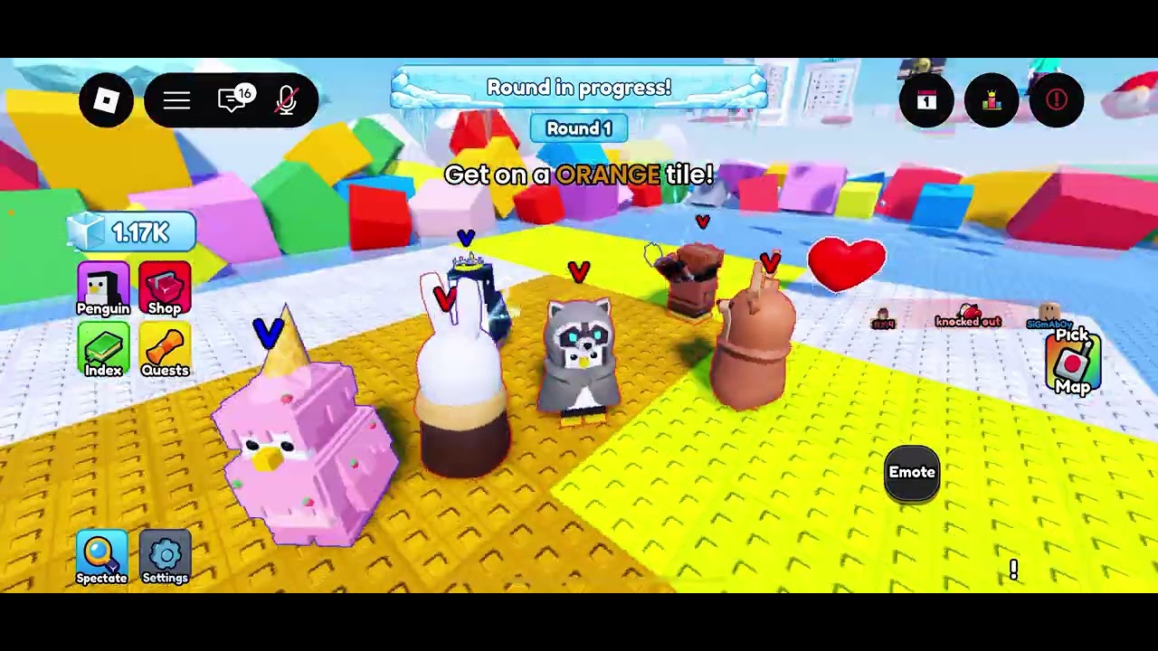 We played Knockout game in Roblox! #roblox #funny #games 