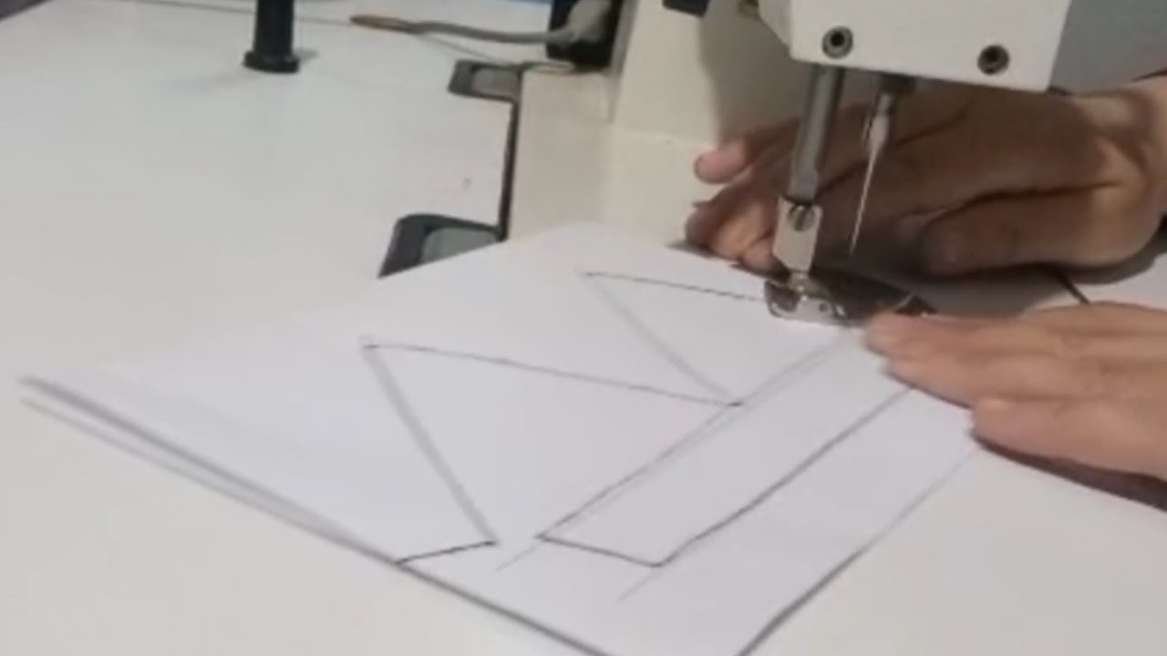 خطوة بخطوة كيفية التمرّن على استعمال آلة الخياطة باستخدام الورق ✂️🧵