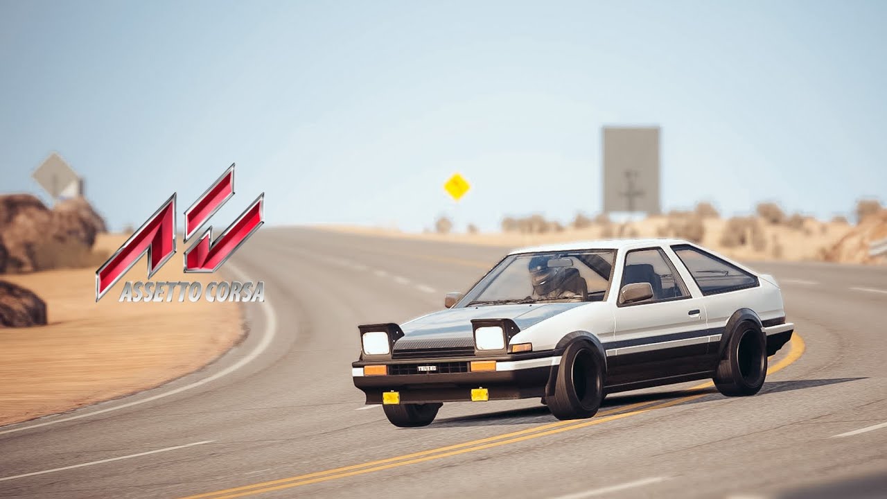 [PS4 Pro] Assetto Corsa | Toyota AE86 Tuned @ Black Cat County short | Onboard + Replay
