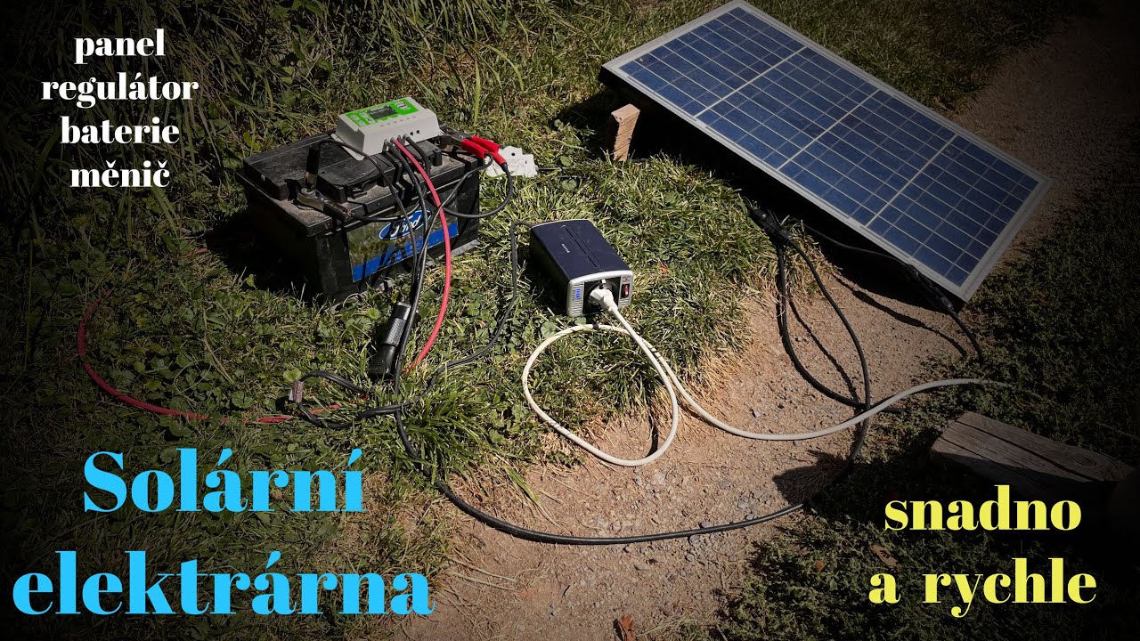 Co je třeba na 12V solární elektrárnu?