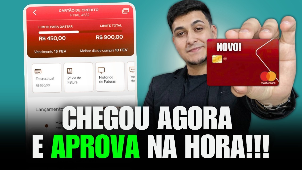 NOVO E F&Aacute;CIL APROVA&Ccedil;&Atilde;O! CHEGOU AGORA CART&Atilde;O DE CR&Eacute;DITO BANDEIRADO | APROVA NA HORA