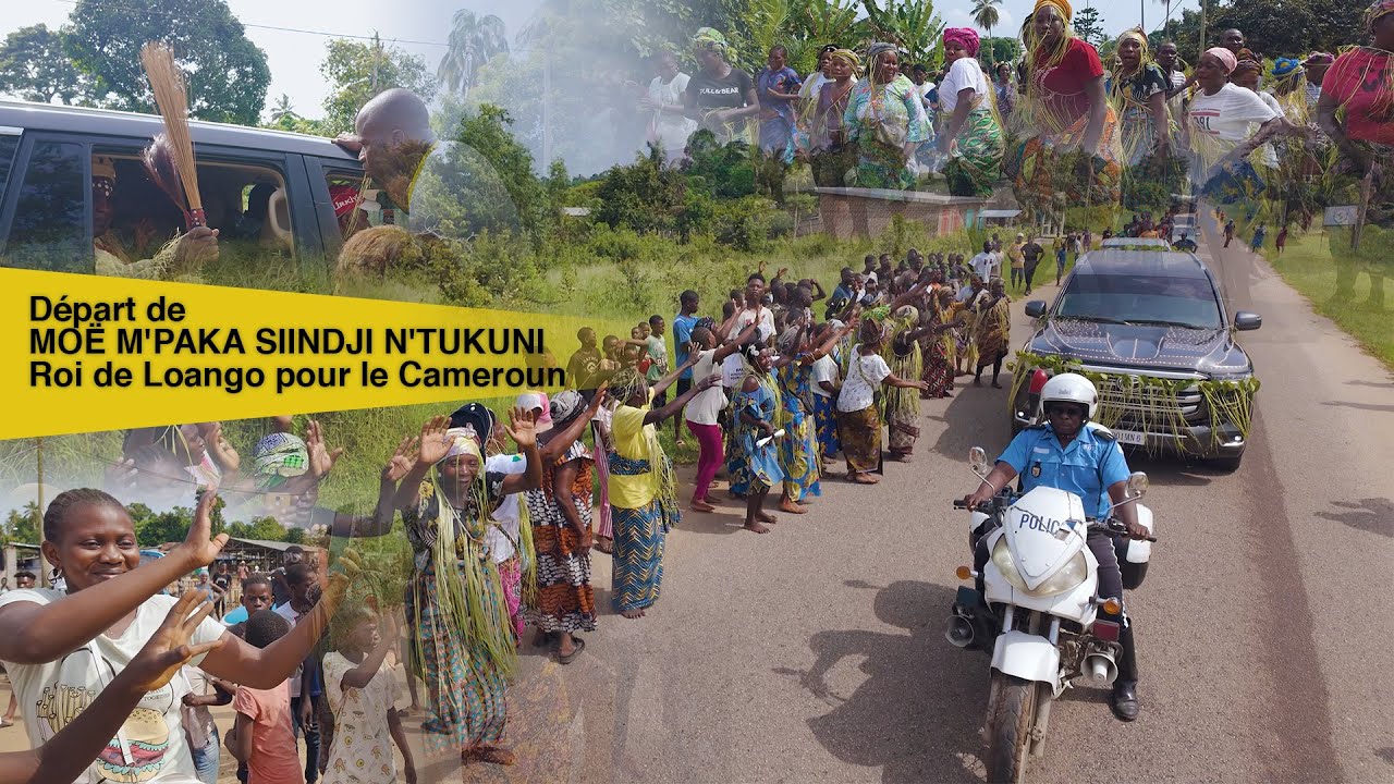 Départ de MOË M'PAKA SIINDJI N'TUKUNI, Roi de Loango pour le Cameroun