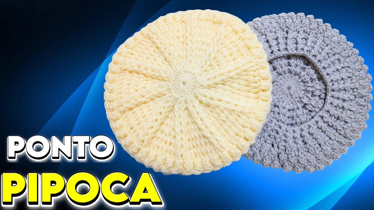 ✅  BOINA PONTO PIPOCA - TODOS OS TAMANHOS  |  FÁCIL E RÁPIDA DE FAZER!!! ❤️❤️❤️