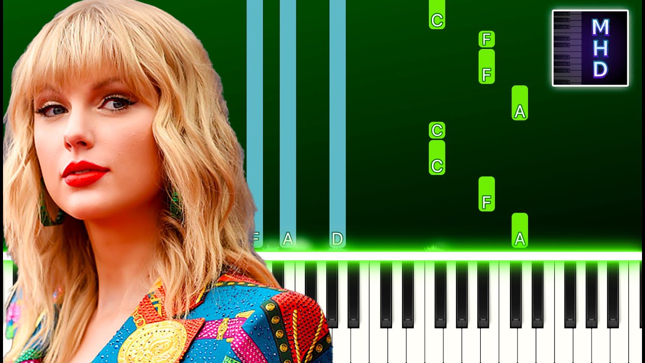 Taylor Swift - august - Piano Tutorial