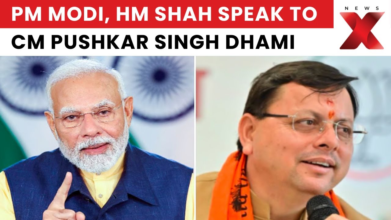 PM Modi & HM Amit Shah Speak with Uttarakhand CM Dhami on Heavy Rain Crisis | NewsX