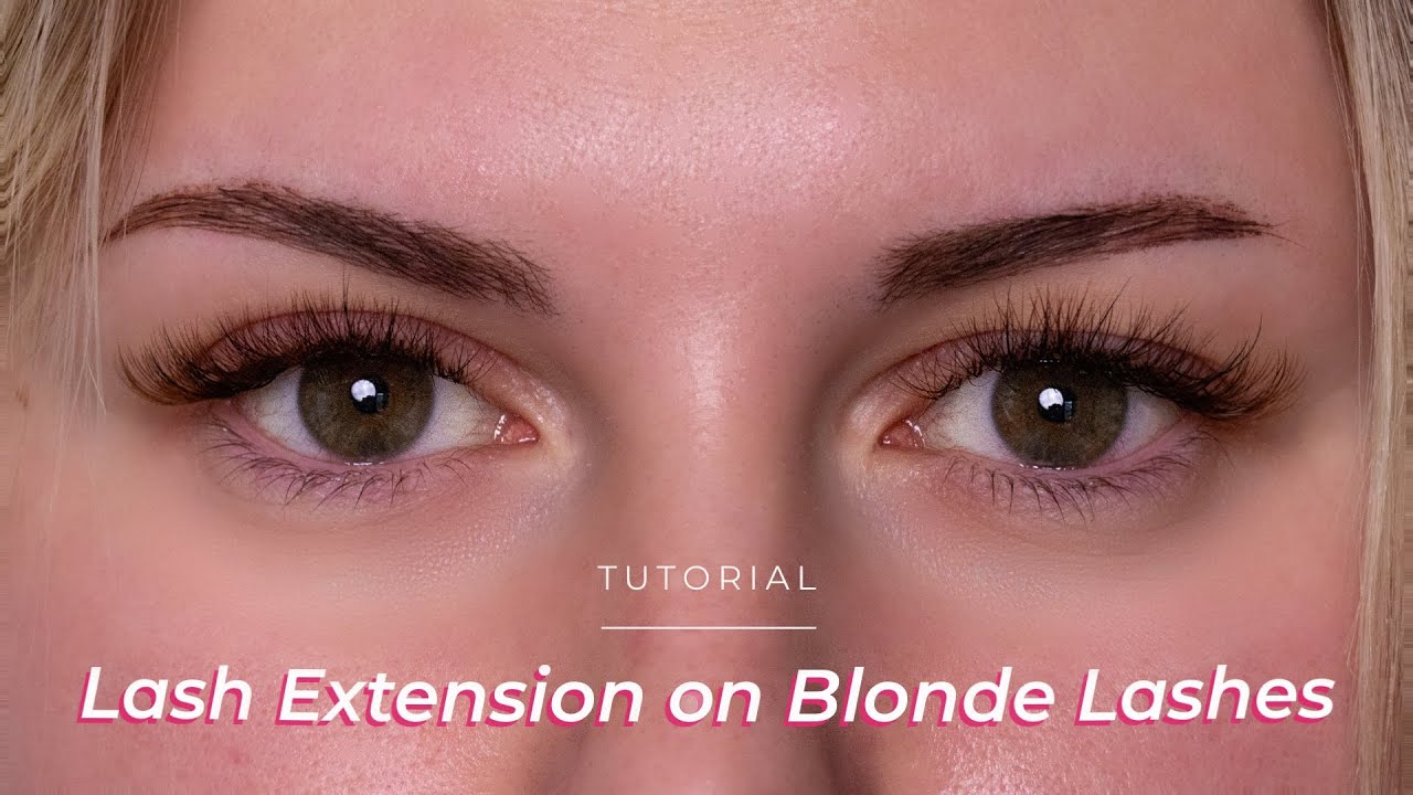 Adapting Lash Extensions for Blonde Eyelashes