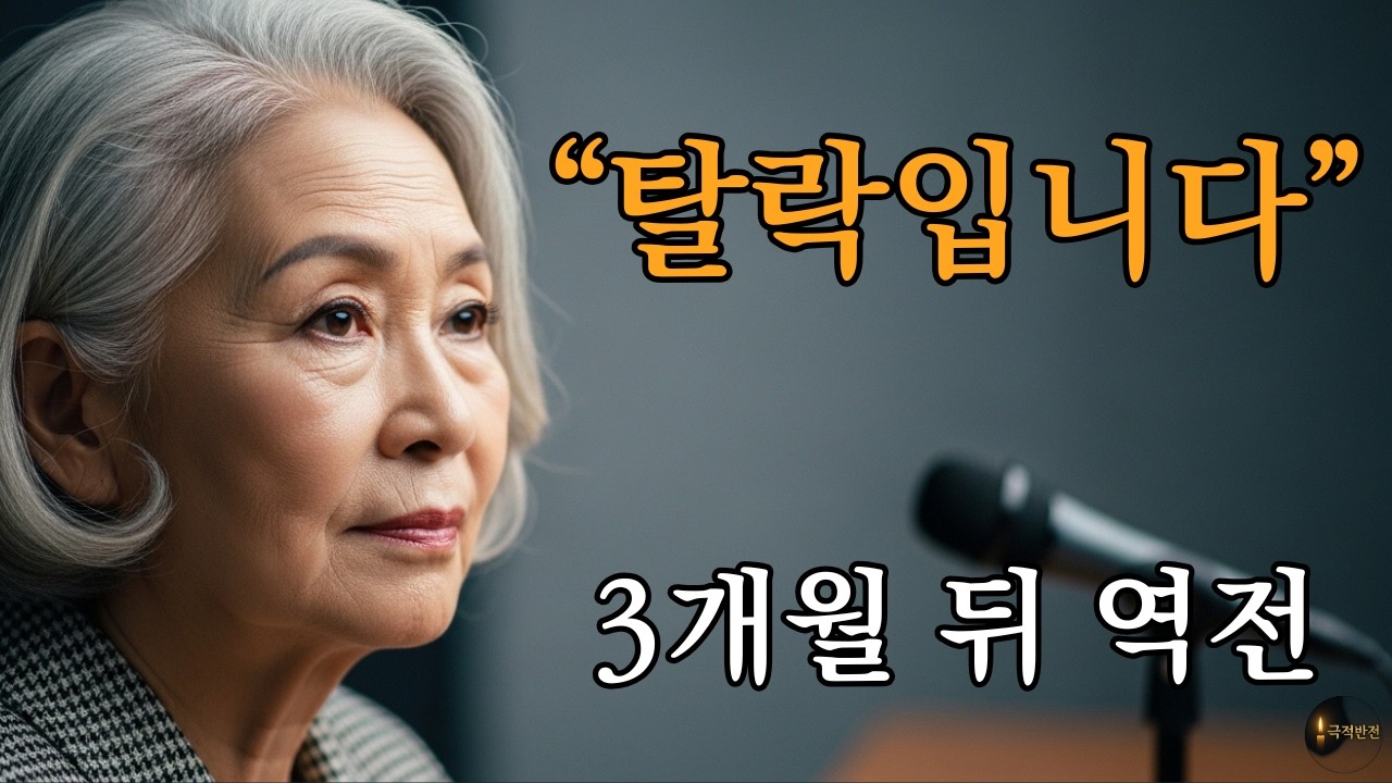 “할머니는 탈락입니다”… 3개월 뒤, 방송국이 무너졌습니다