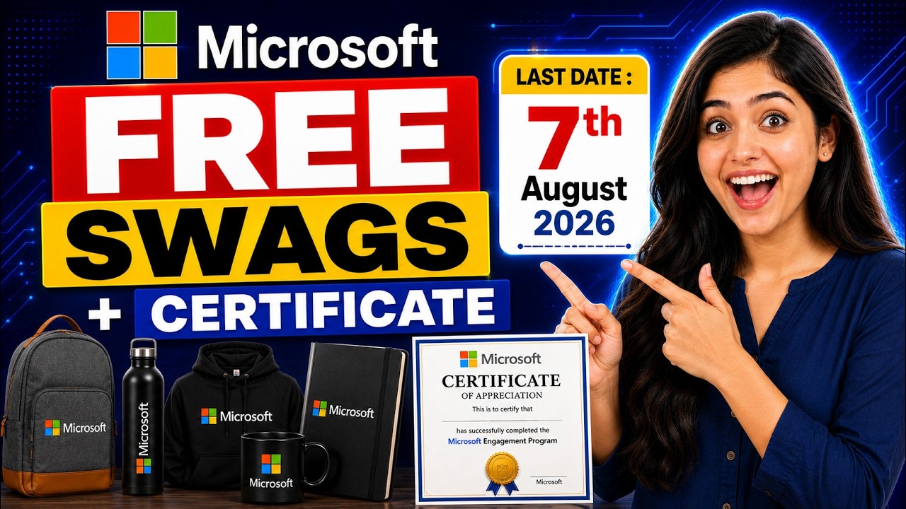 🔴Get Free Microsoft Swag + Certificate + Skills | Apply Now🔥