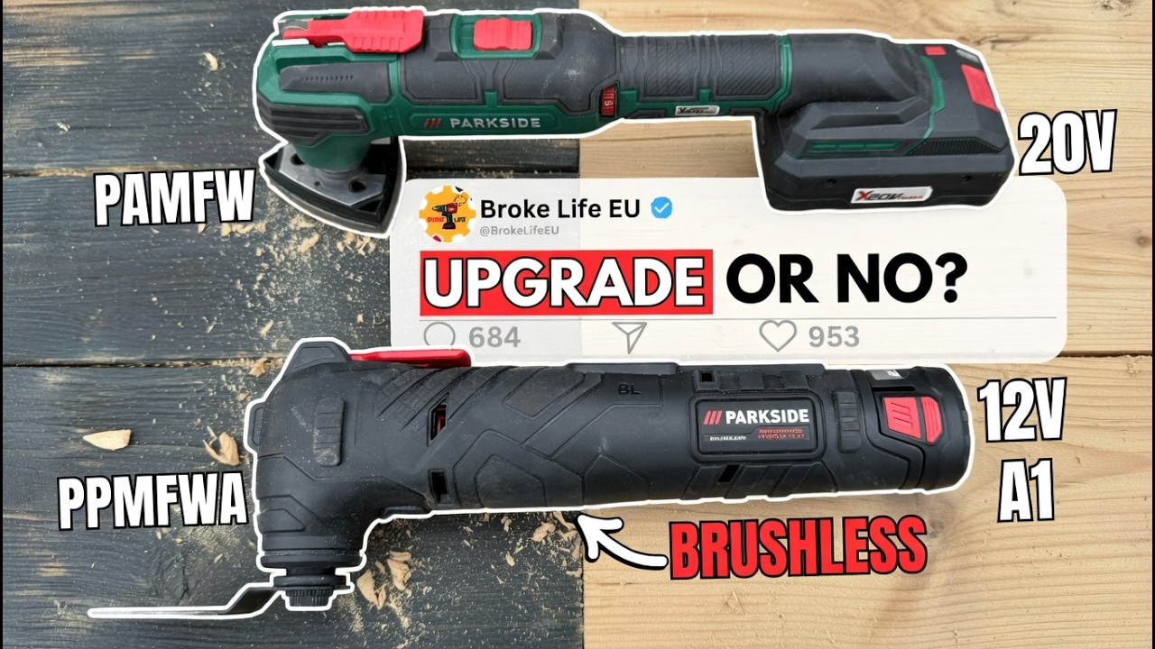 PPMFWA A1 12 Parkside PERFORMANCE Multitool — тест и сравнение с версией 20 В