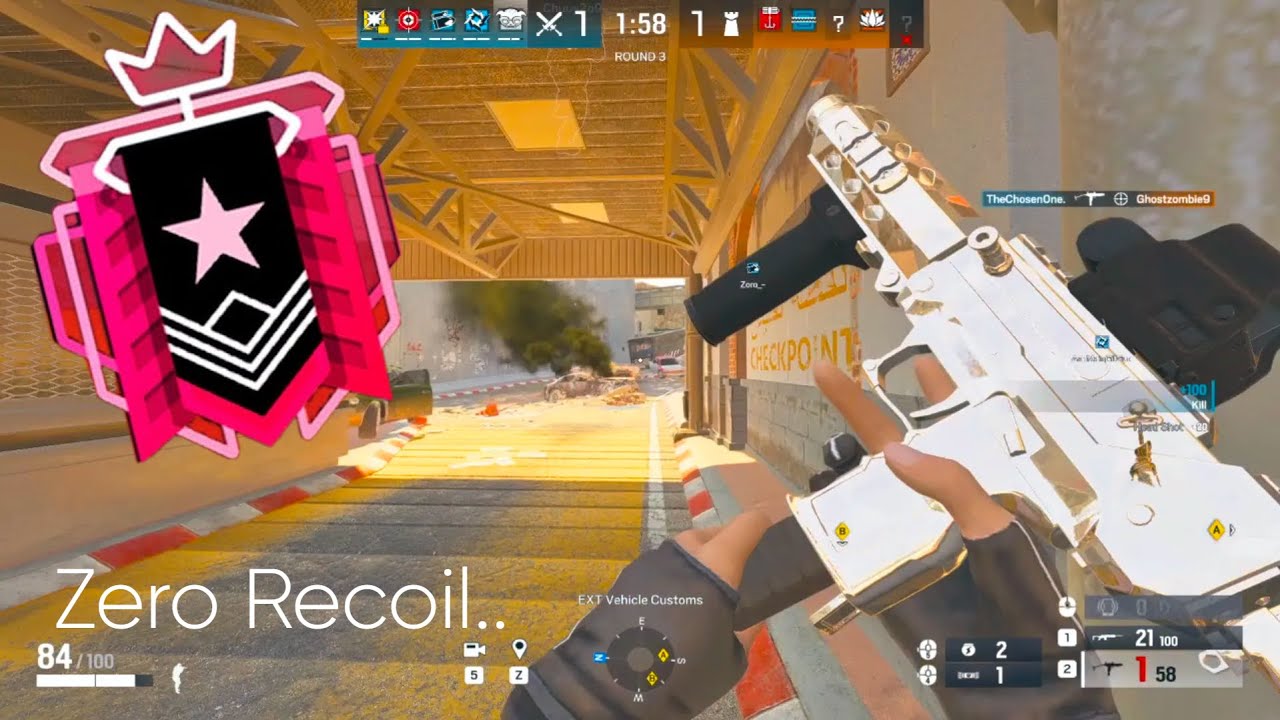 How a VETERAN plays SIEGE | SMG-12 0 Recoil |