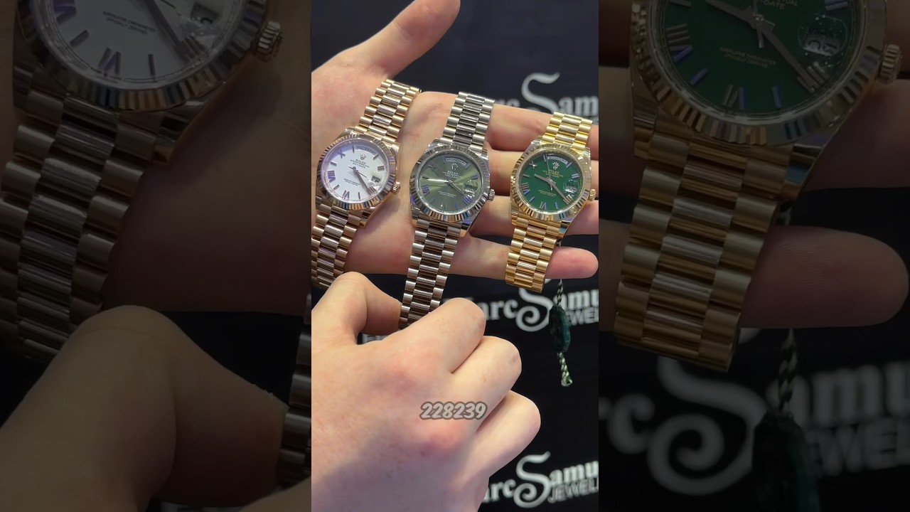 THREE ROLEX PRESIDENTIAL WATCHES! #rolex #daydate #watches #fyp #reels