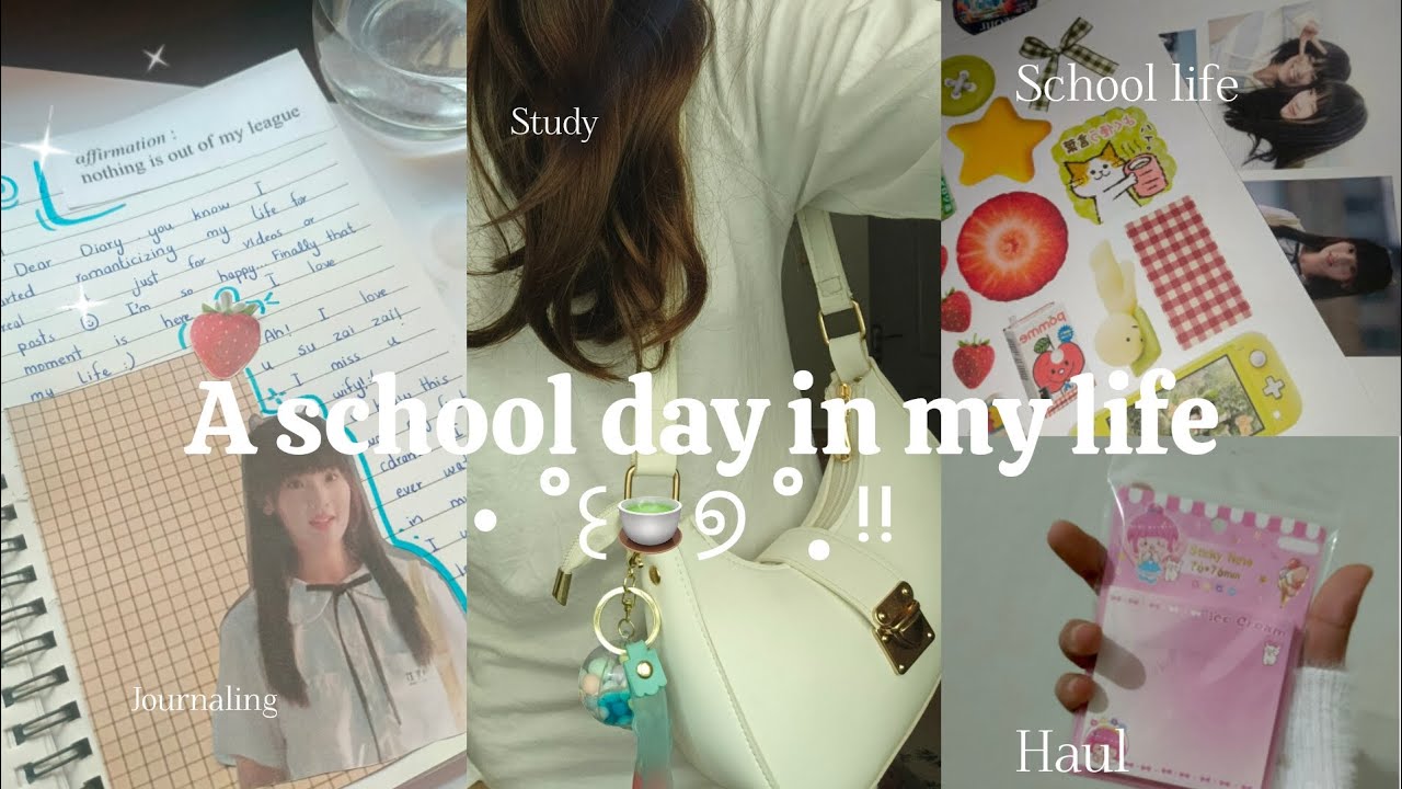 A School day in my life🌷 Journaling, Haul, trying diff snacks & etc 💫