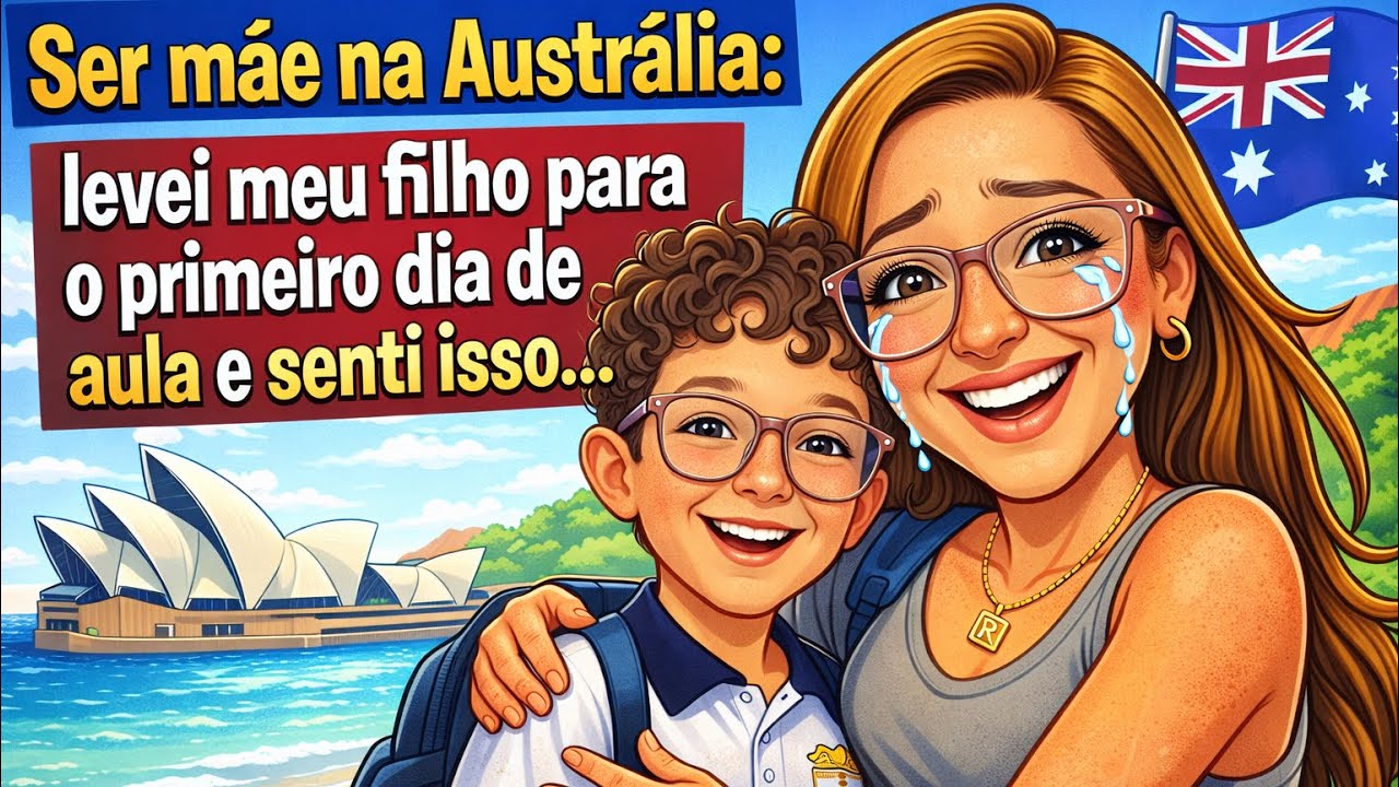 #1 Ser mãe na Austrália: levei meu filho para o primeiro dia de aula e senti isso …