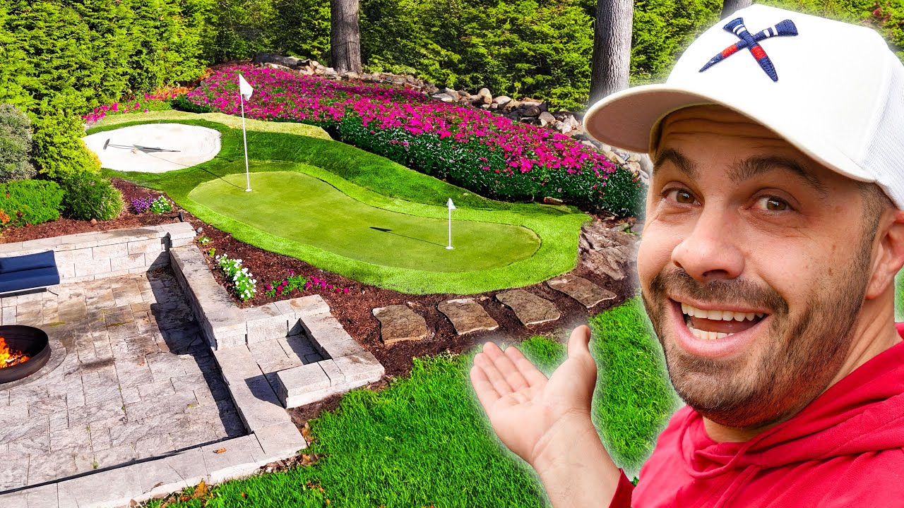 How I Built my DREAM Golf Backyard - Start to Finish