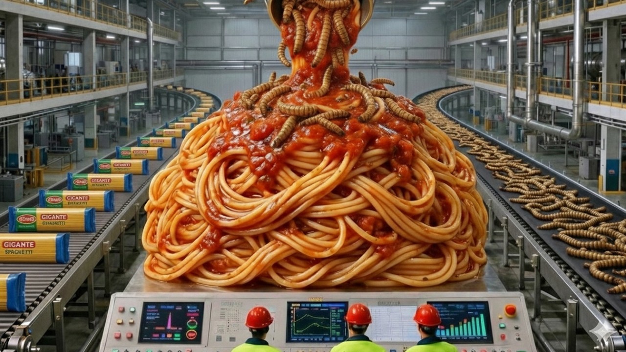 Inside the Coconut Worm Factory | How Millions of Worms Become Instant Spaghetti (Full Process)