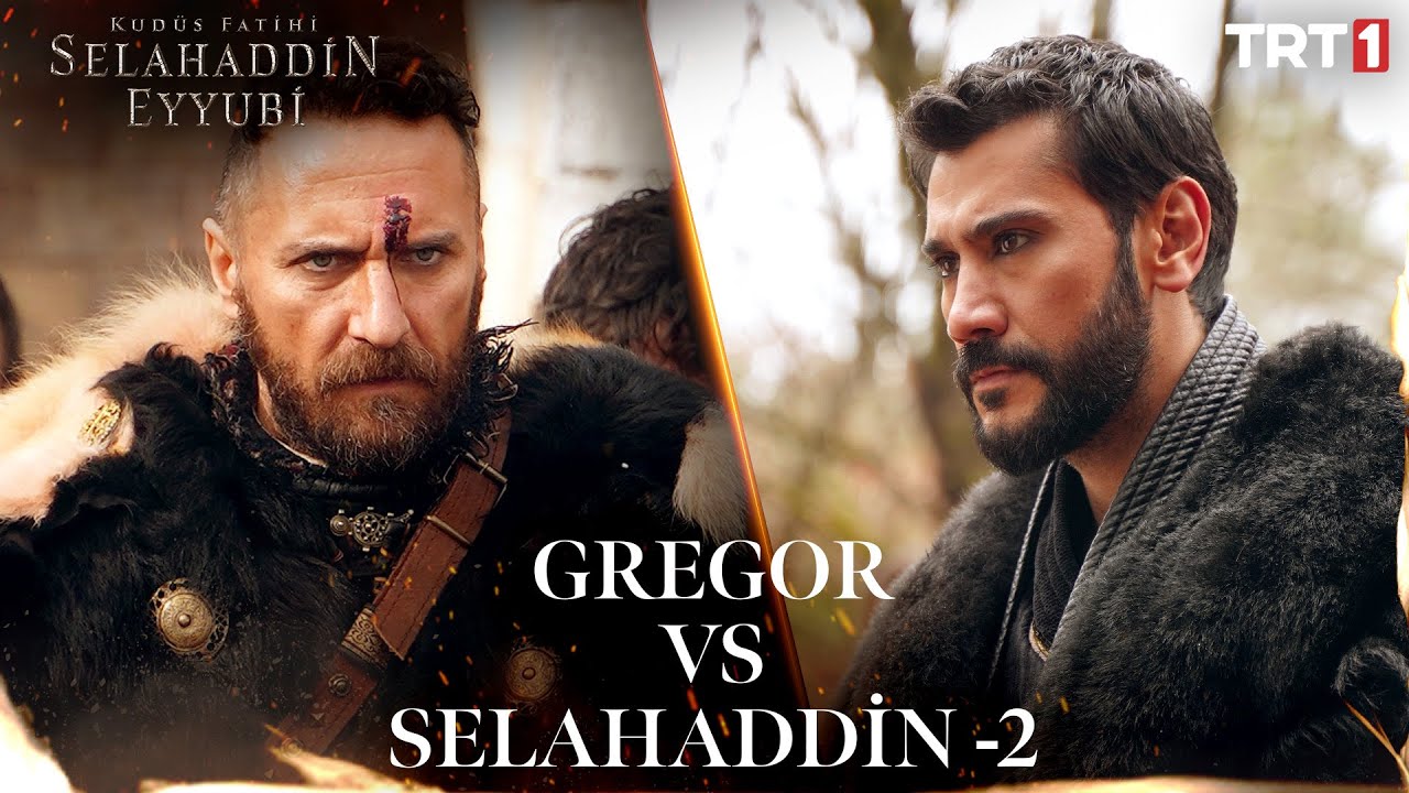Selahaddin ve Gregor'un Savaşı #2🔥 - Kudüs Fatihi Selahaddin Eyyubi Özel Sahneler @trt1