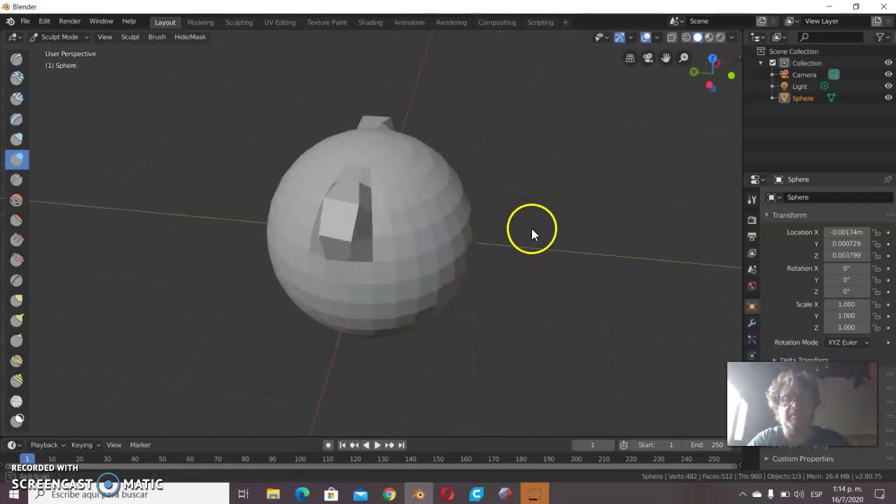 Blender 2.8: Modelado orgánico por escultura