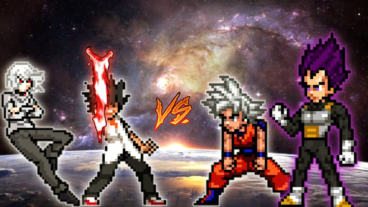 Touma V2 OP & Accelerator V2 OP VS Goku DBS 3.5 OP(All Form) & Vegeta OP(All Form) in Mugen Jus