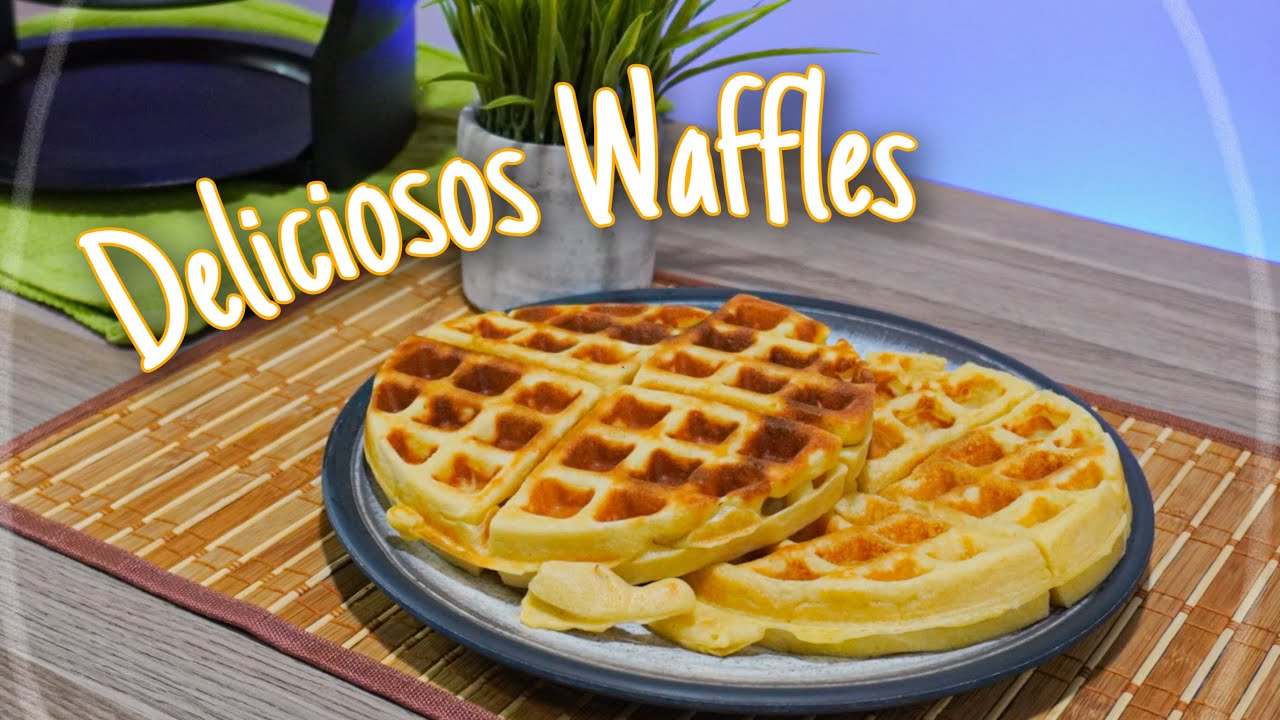 Como Hacer DELICIOSOS WAFFLES esponjosos y suaves🧇 Gofres [Fácil y rápido] ComiArte 👉🏻2021