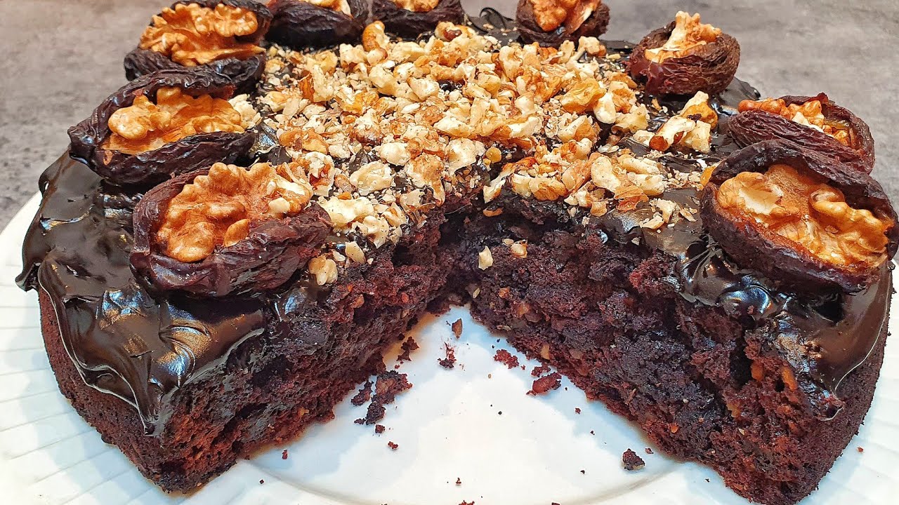 Prăjitură de post cu nuci şi prune uscate | Постный пирог с черносливом и орехами ♡Florentina David