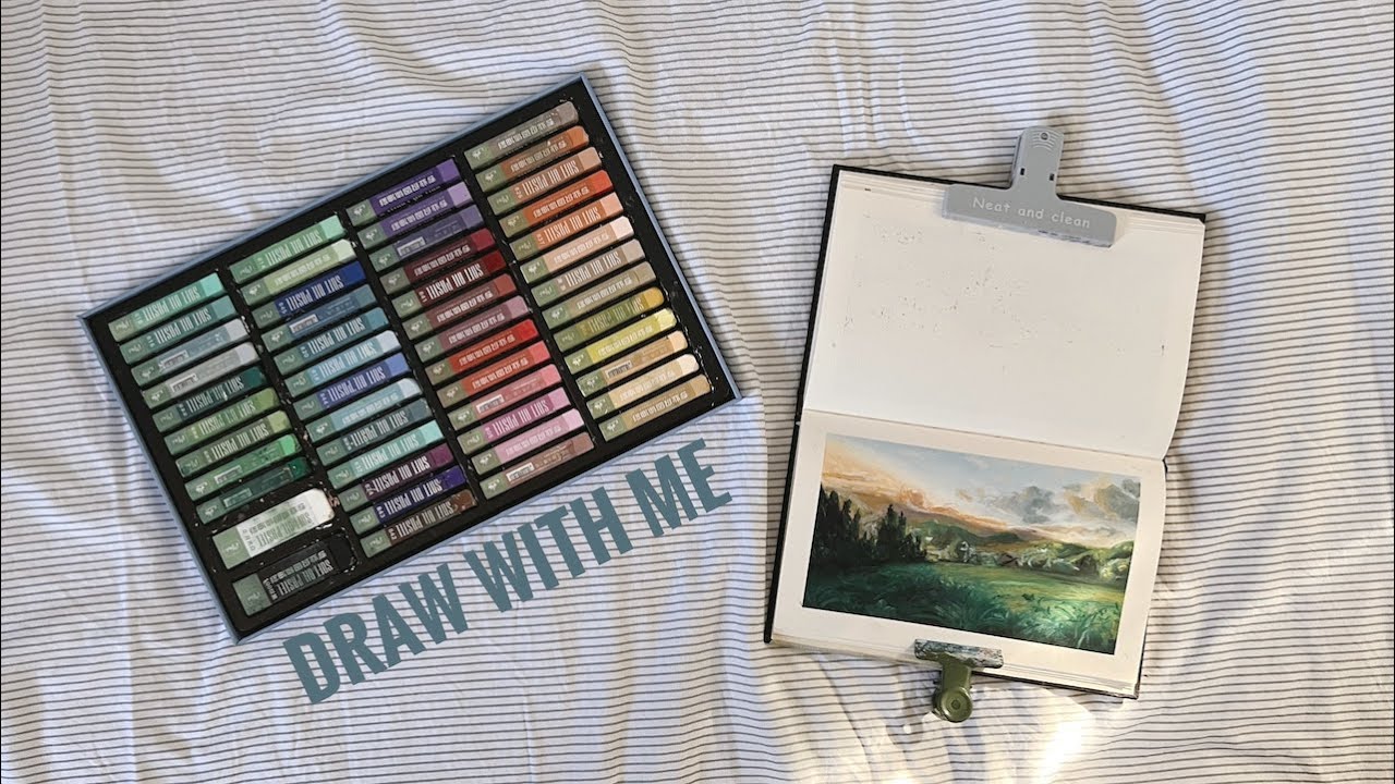 ☀️  sketchbook diaries: drawing studio Ghibli scenes w/ new soft oil pastels 🌳
