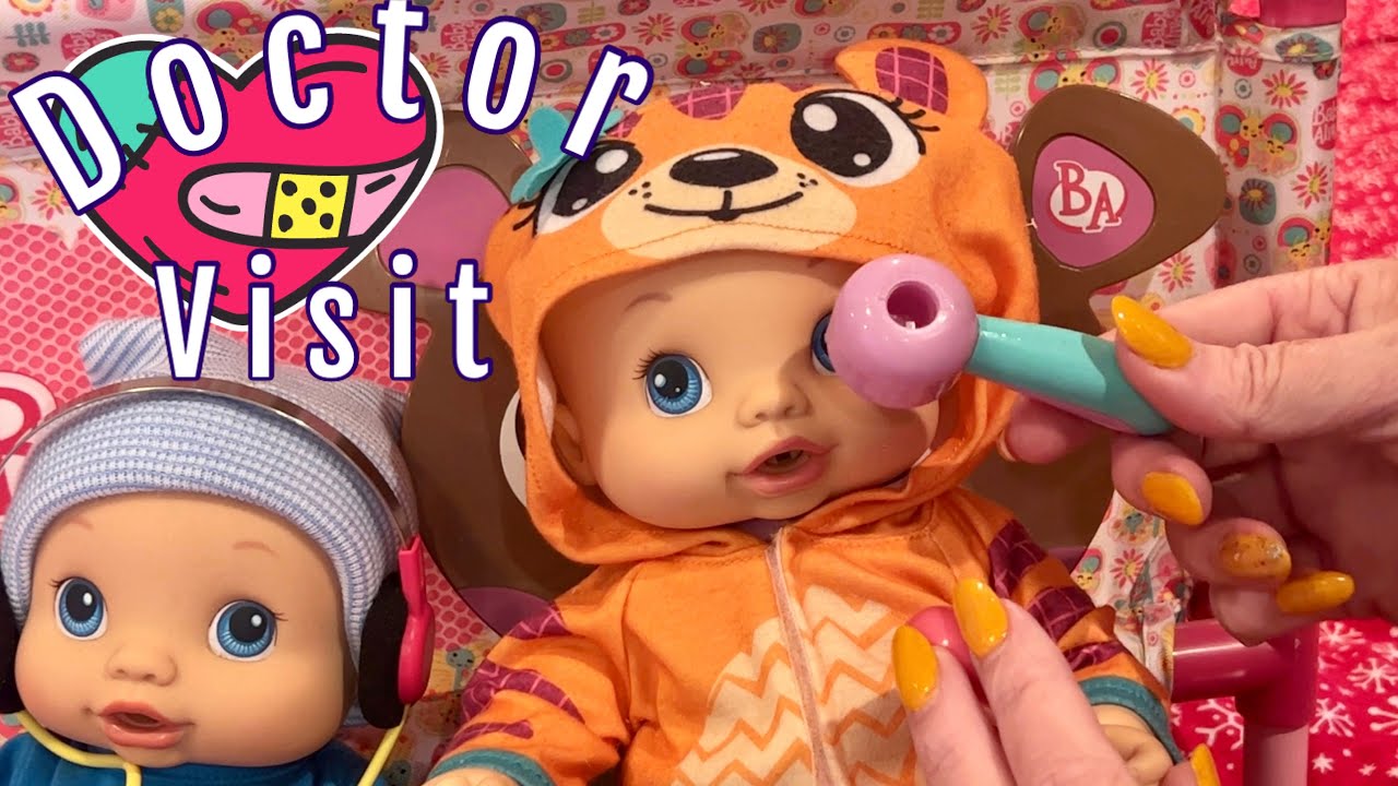 Baby alive 🤒 Dr. Visit | baby Alive wets n wiggles Twins  | #babyalivedoll #babyalive