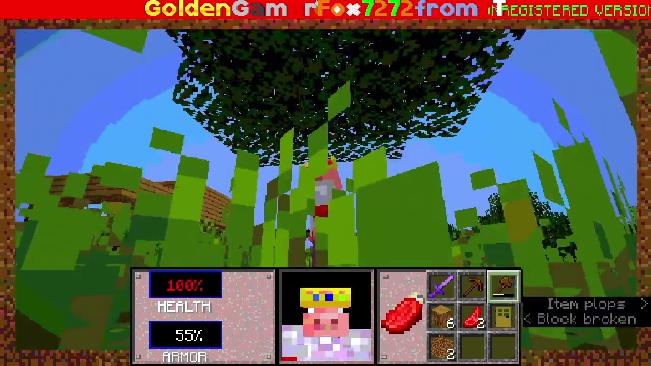 Minecraft 3D Shareware v1.34 Survival Gameplay/Longplay