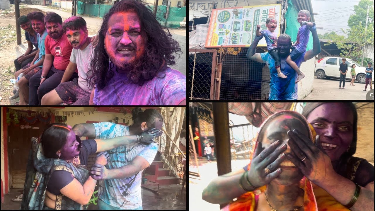 HAPPY HOLI 2024|🎨BEST HOLI WITH FAMILY|#holi #holi2024 #holivlog #famlyvlog​⁠@Ashagauravyadav4149