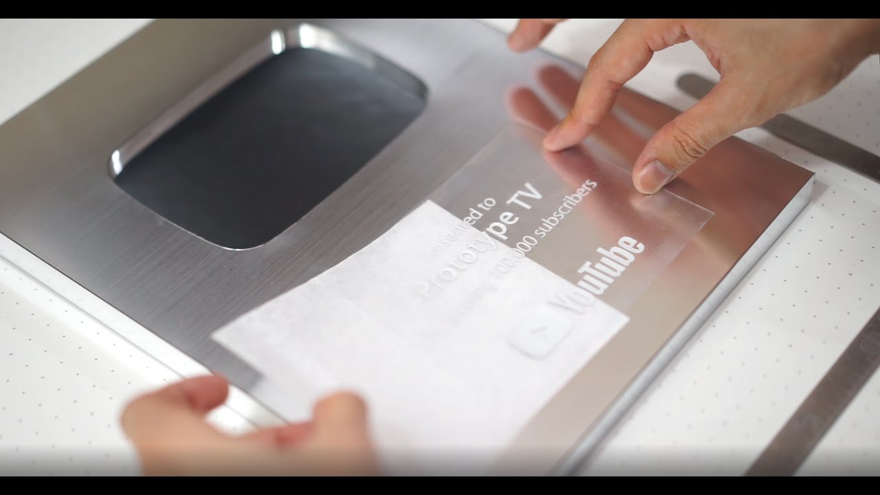 ゼロから銀の盾を作ってみた。 【DIY】  How to make a YouTube play button!