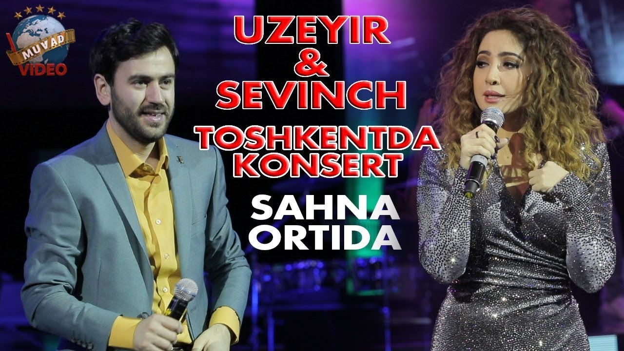 Uzeyir va Sevinch - Toshkentda konsert (sahna ortida)