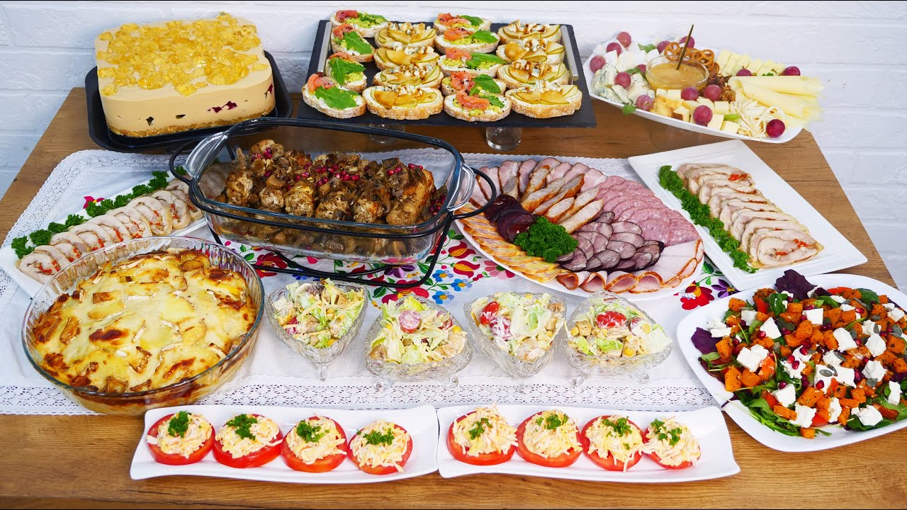 МЕНЮ на любой праздник! Мой ПРАЗДНИЧНЫЙ СТОЛ: горячее, закуски и салаты!