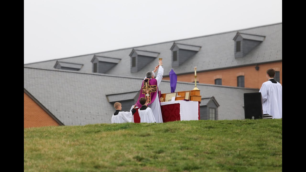 Passion Sunday Outdoor Mass -All Glory must be given to God the Most High